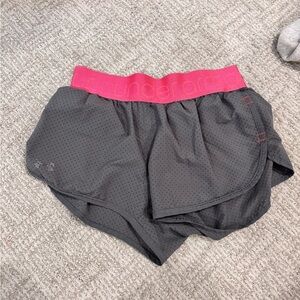 Under Armour Women's Athletic Shorts in Gray and Pink